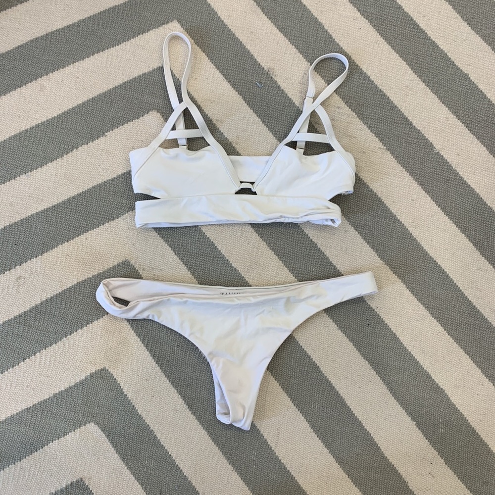 TAVIK white bikini TOP ONLY